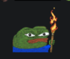 'Torch pepe' emote used on Sanchez's DLive channel